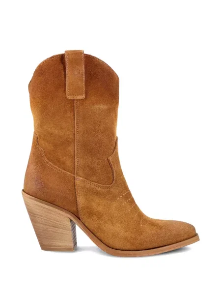 Botine Je T'aime Milano|woman din piele de căprioară maro