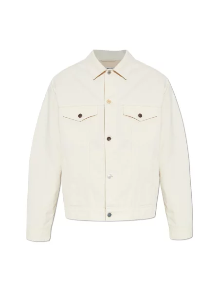 Kurtka jeansowa Moschino beżowa