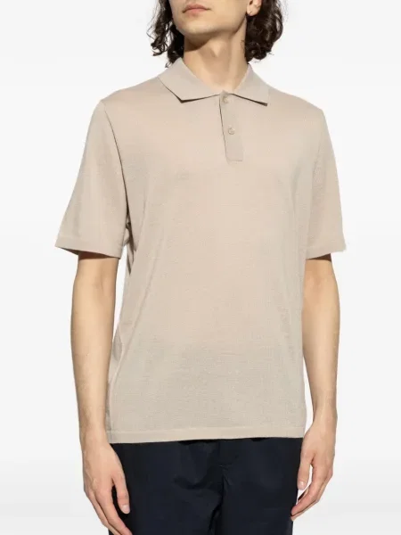 Tricou polo Samsøe Samsøe de lână