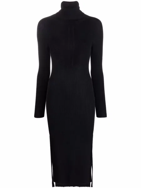 Rochie midi Philosophy Di Lorenzo Serafini tricotate până la genunchi de costum negru