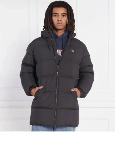 Tommy Jeans De puf geacă ESSENTIAL negru