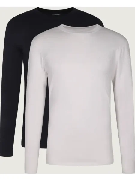 Karl Lagerfeld Tricou / alb negru