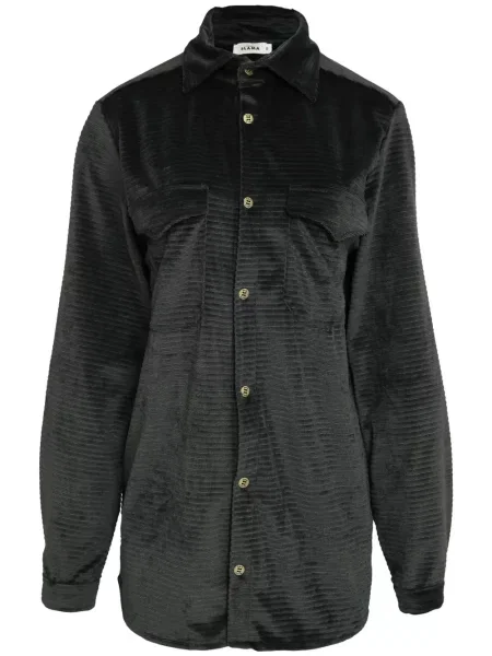 Koszula Amir Slama sztruksowa czarna