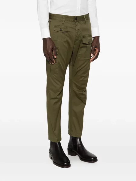 Pantaloni cargo Dsquared2 conici verde