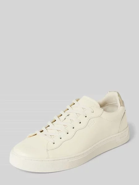 Sneakersy z nadrukiem z logo Model RHYS_TENN_FLMT' Boss białe