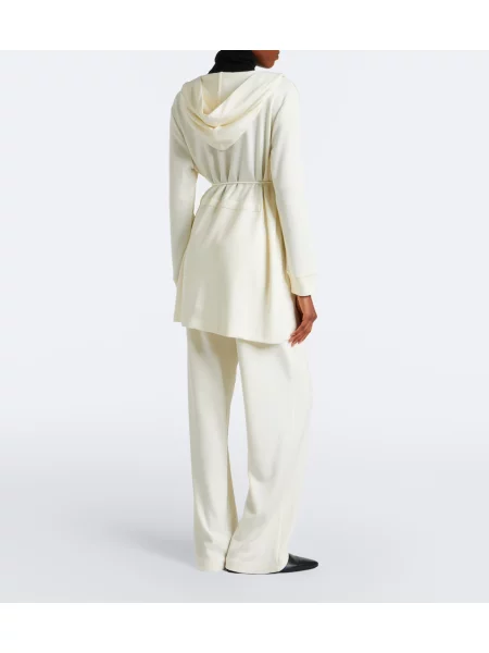 Pantaloni Max Mara de lână alb
