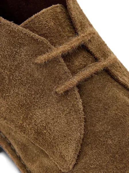 Botine Allsaints din piele de căprioară maro