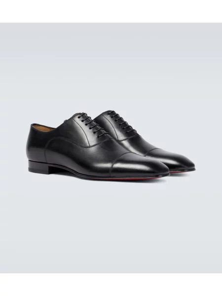 Półbuty Christian Louboutin skórzane czarne