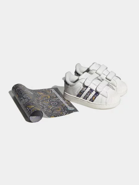 Adidas Originals LIBERTY LONDON SUPERSTAR II кросівки дитячі шкіряні