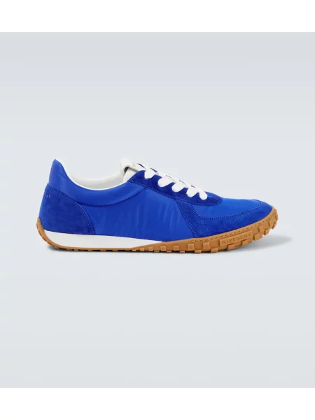Sneakerși Givenchy din piele de căprioară albastru