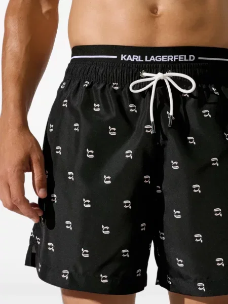 Scurt slip de baie Karl Lagerfeld negru