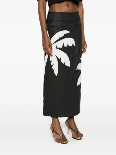 Maxi fusta maxi Farm Rio cu imagine negru