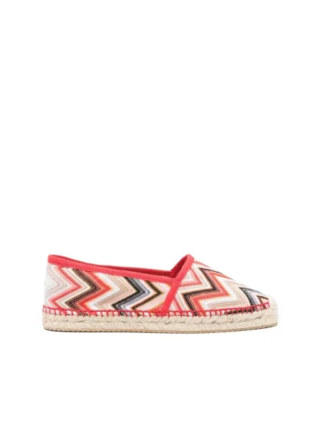 Espadryle Missoni plecione czerwone