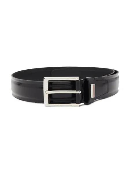 Bőr business öv Tommy Hilfiger fekete