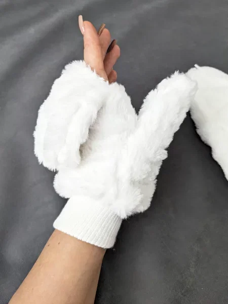 INNOE Рукавиці Штучне хутро білий