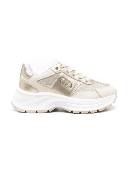 Sneakersy Liu Jo skórzane żółte