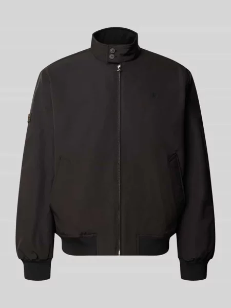 Kurtka o kroju regular fit z wyhaftowanym logo model HARRINGTON' Superdry czarna