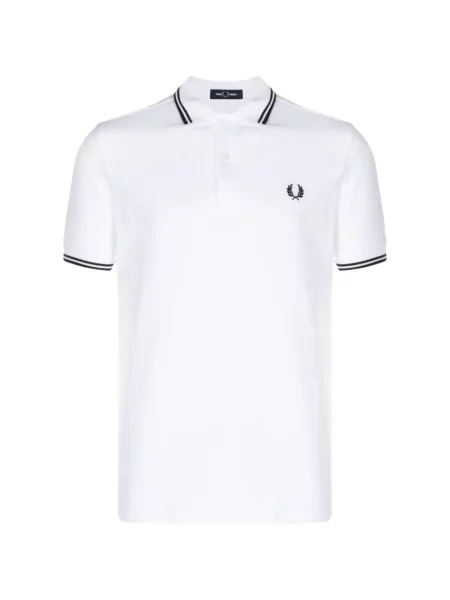 Tricou polo Fred Perry alb