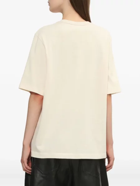 Tricou Maison Kitsune cu broderie
