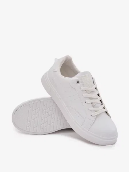Sneakersy Big Star Shoes skórzane białe