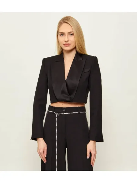 Pinko Jachetă VISCIOLA SPENCER | Cropped Fit negru
