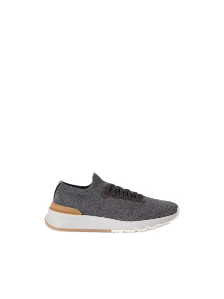 Dzianinowe sneakersy Brunello Cucinelli czarne