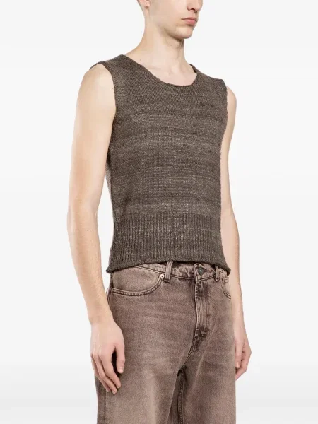 Žebrovaná košile Our Legacy hnědá