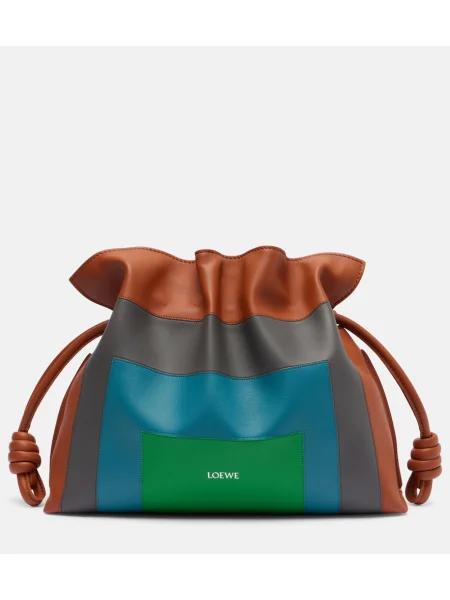 Usnjena pisemska torbica Loewe rjava