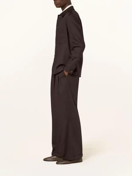Barena Venezia Chino Kalhoty Braghier Regular Fit černá