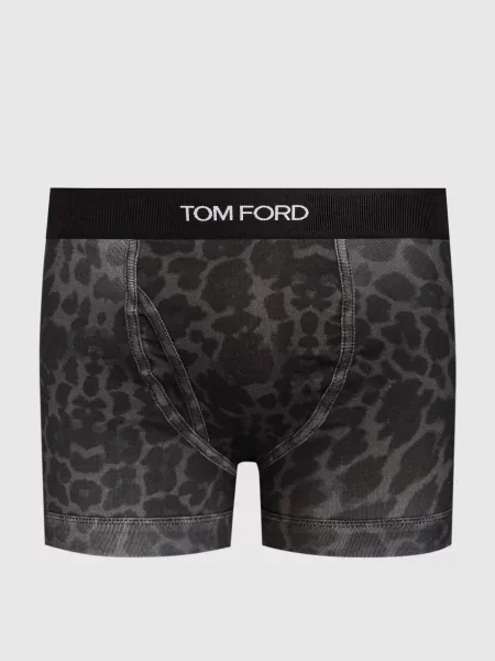 Леопардовые боксеры Tom Ford с принтом серые
