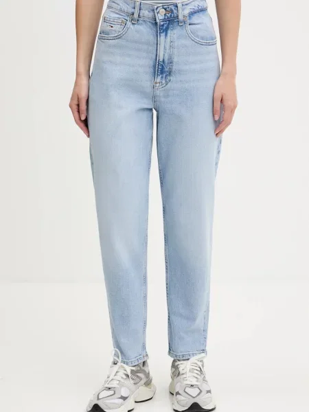 Tommy Jeans jeansy high waist niebieskie