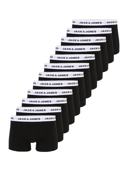 JACK & JONES Boksarice JACSOLID črna bela