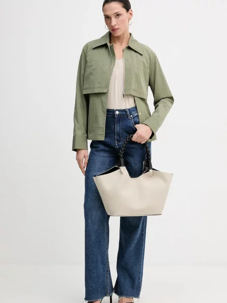 Куртка Sisley демісезонна oversize зелений