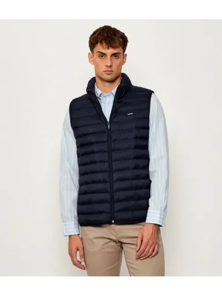 Calvin Klein Szteppelt mellény | regular fit kék