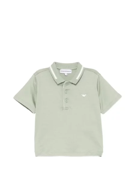 Koszulka polo dziecięca Emporio Armani zielona