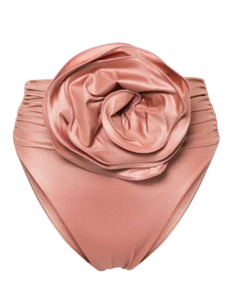 Bikini Magda Butrym z wysoką talią różowy