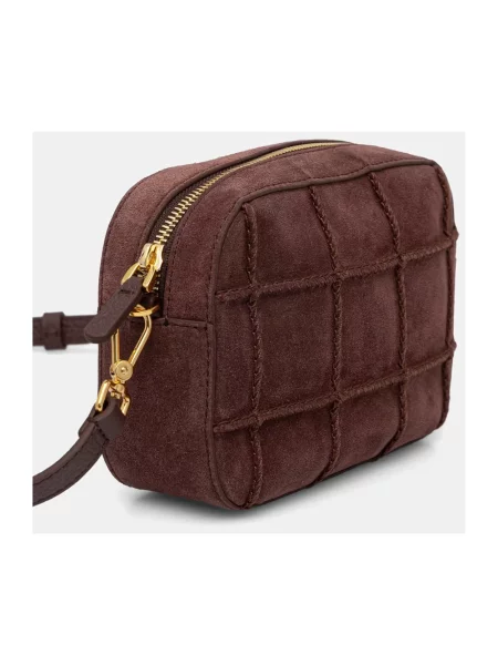 Coccinelle torebka crossbody skórzana brązowa