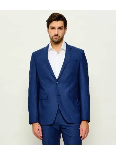 Hechter Paris Zakó gyapjú hozzáadásával kék