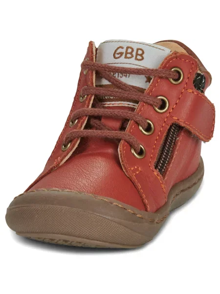 Členkové topánky Gbb červená