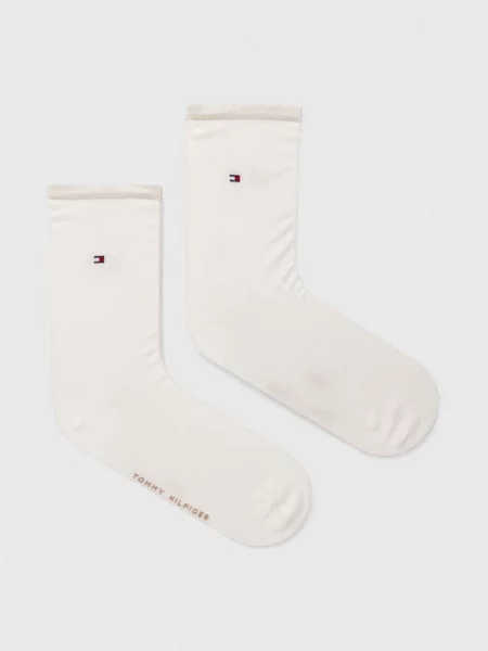Чорапи Tommy Hilfiger 2 броя бяло