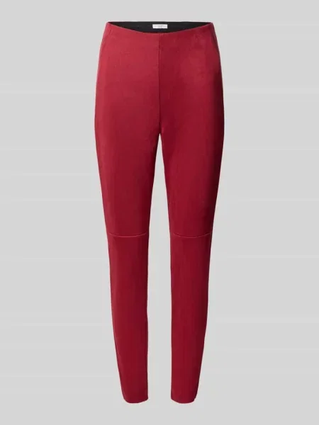Spodnie w skórzanym wyglądzie krój slim fit Christian Berg Woman
