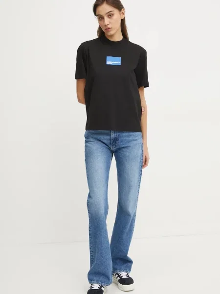 Футболка Karl Lagerfeld Jeans чорний