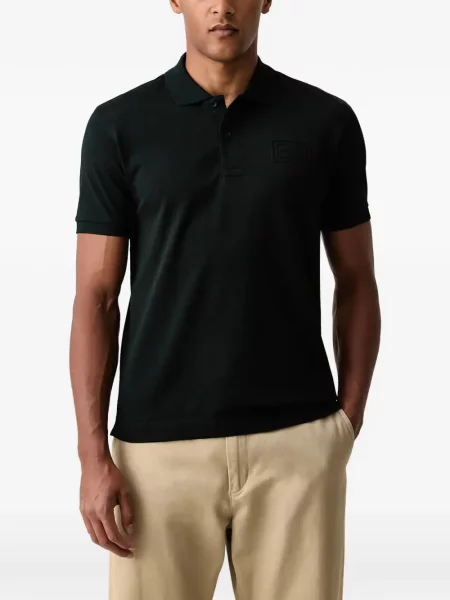 Scurt tricou polo Lacoste cu autograf verde