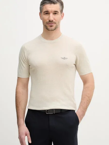 Aeronautica Militare tricou de in bej