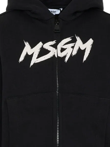 Hanorac cu glugă copii Msgm negru