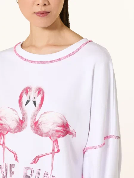 Miss Goodlife Oversized Mikina / růžová bílá