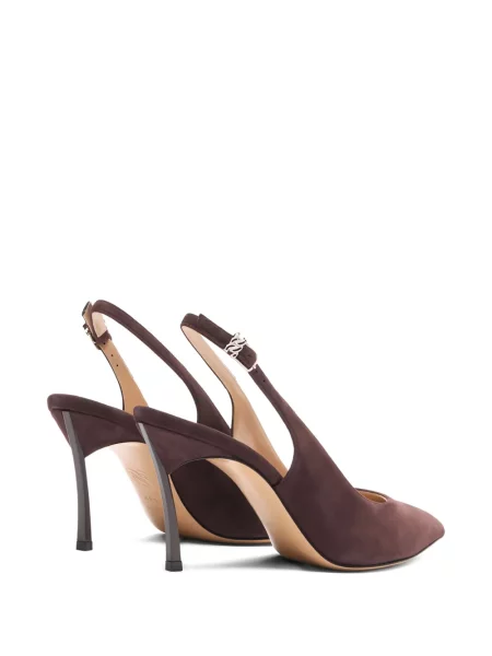 Pantofi cu toc Casadei slingback maro