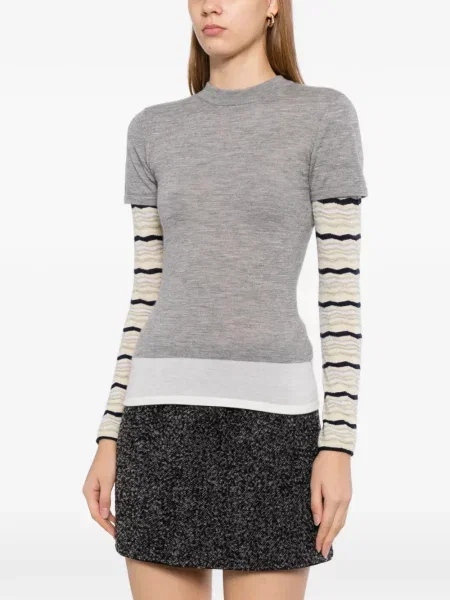 Tricou Cuddleup tricotate gri