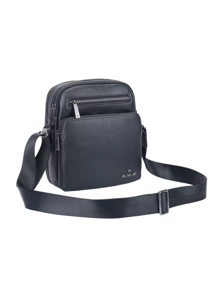 Torba crossbody Cavalli Class skórzana czarna
