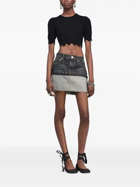 Fusta mini Marc Jacobs gri